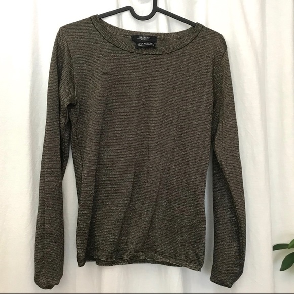 MaxMara Weekend Holt Renfrew gold thread top - Picture 2 of 6